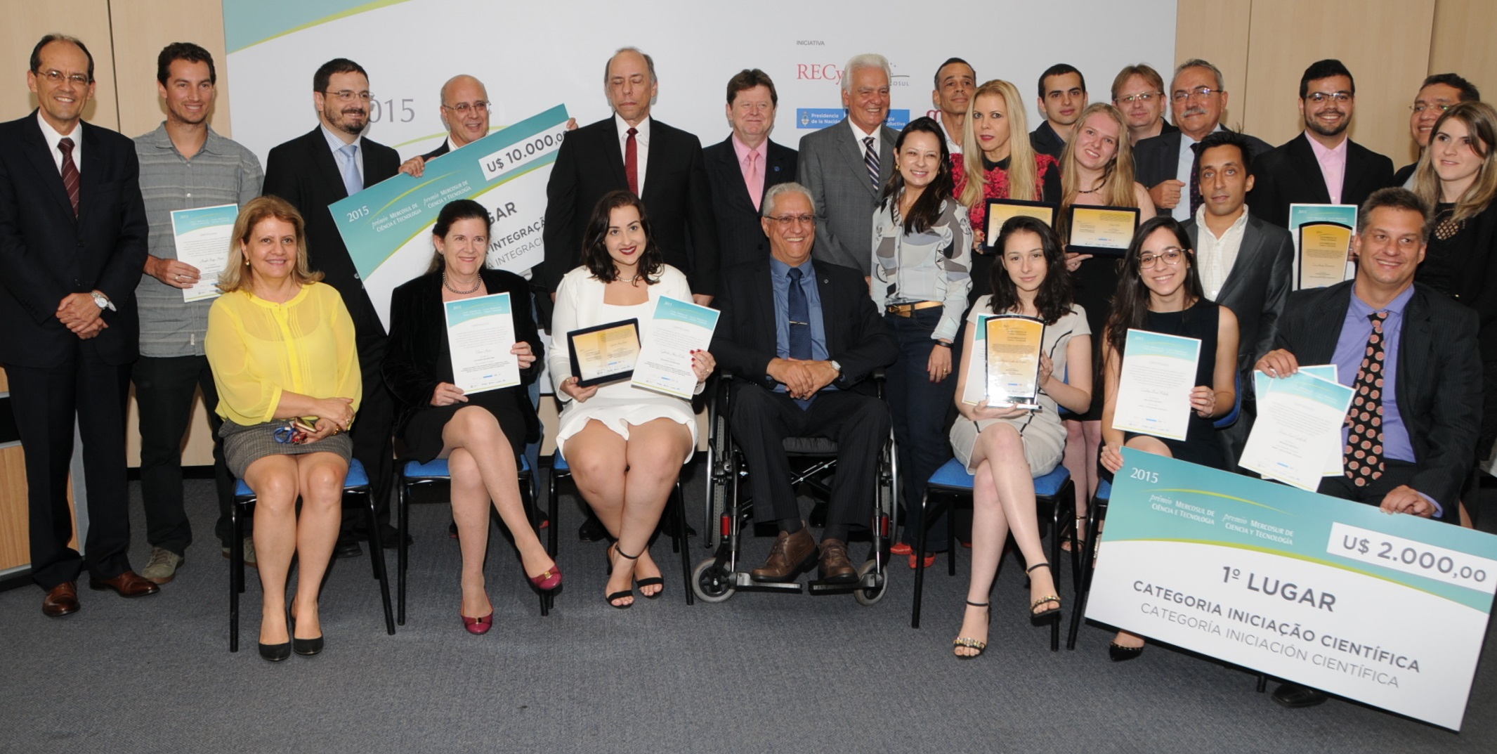 Vencedores do Prêmio Mercosul de Ciência e Tecnologia recebem premiação