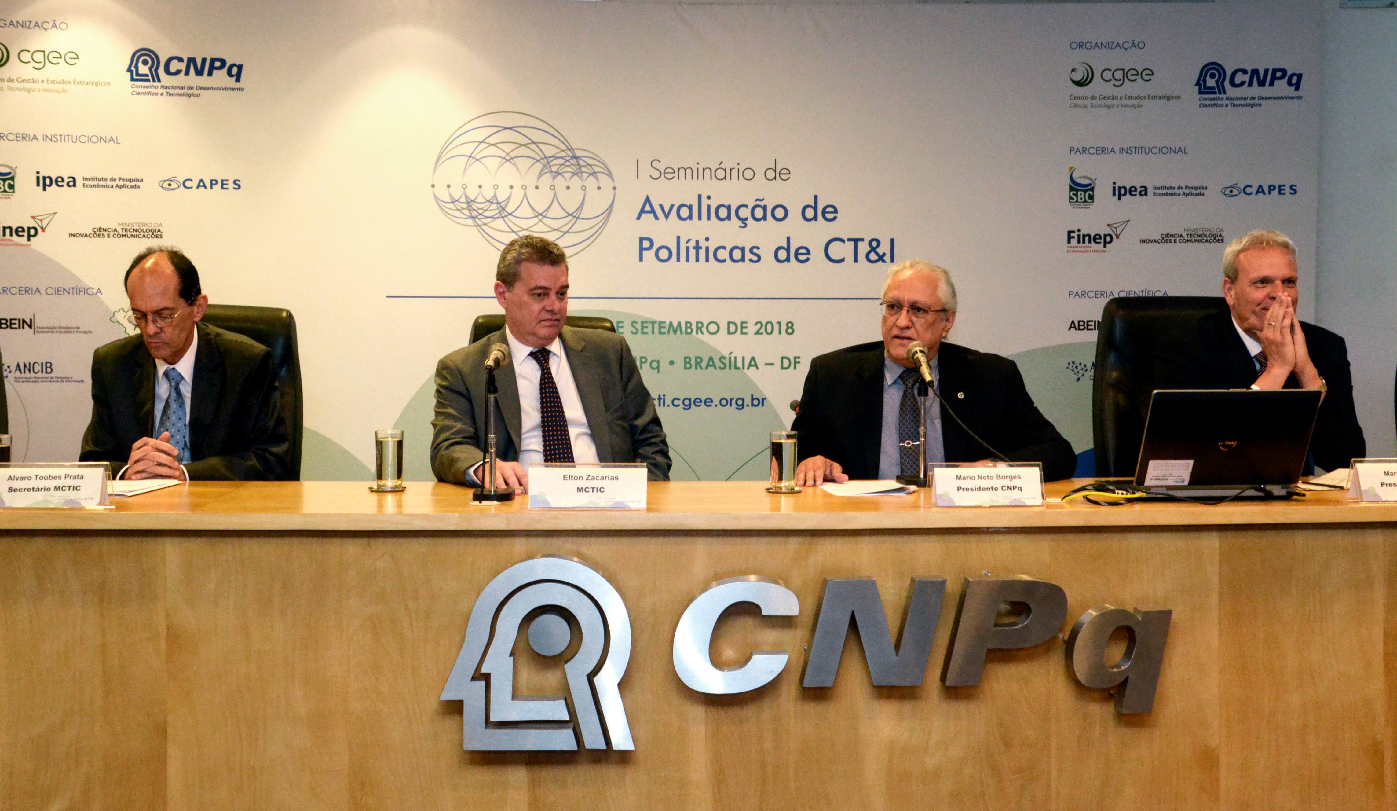 Aberto 1º Seminário de Avaliação de Políticas de CT&I