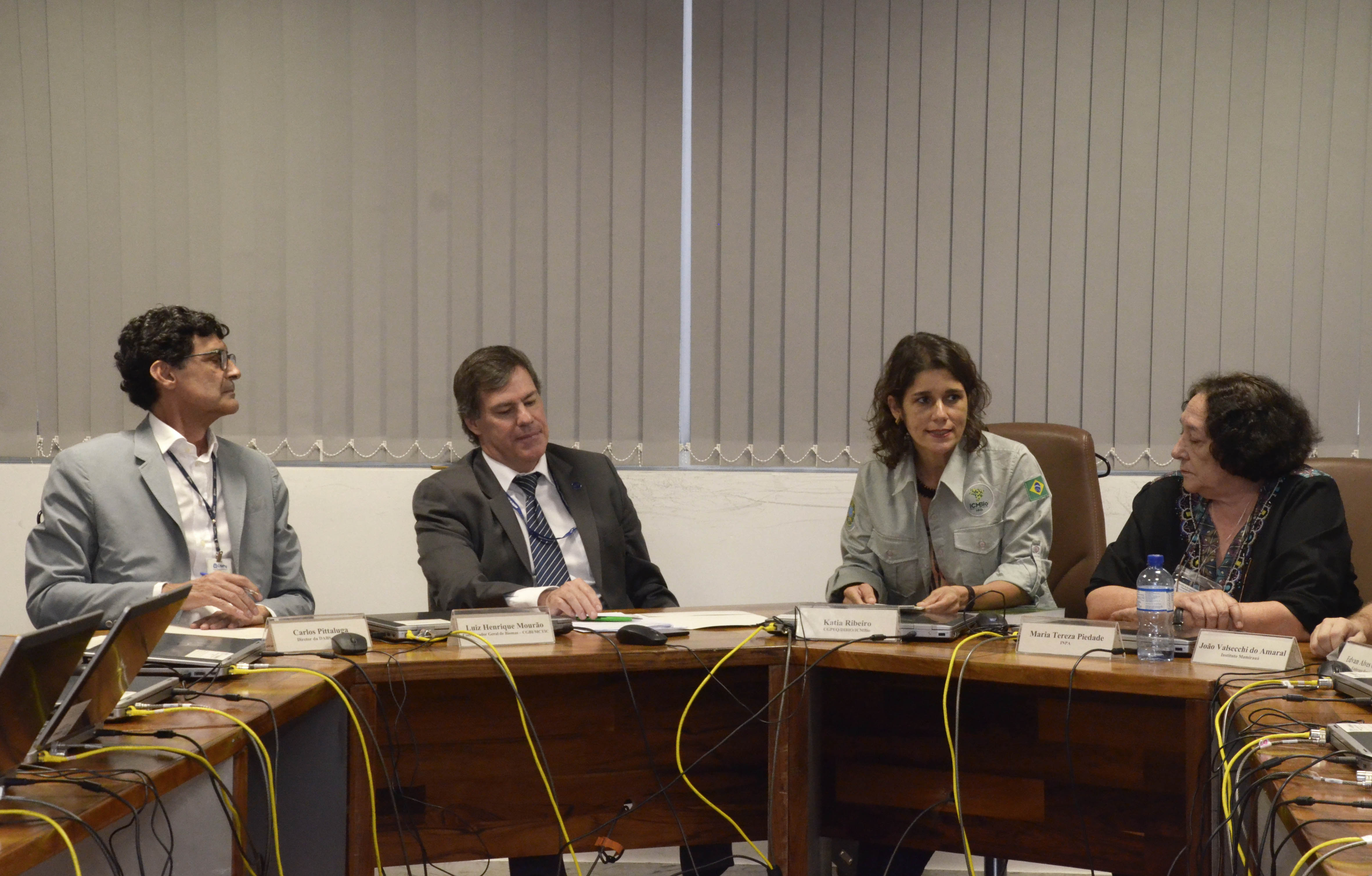 Mesa redonda com representantes do CNPq MCTIC ICMBIO e pesquisadores
